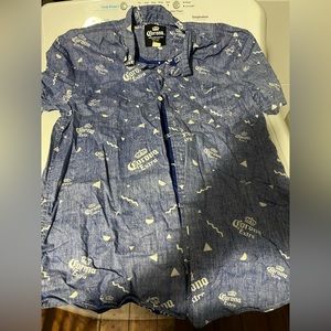Corona Extra button up shirt size L